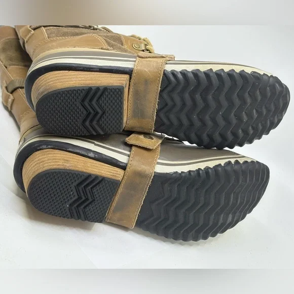 Sorel Carley conquest knee high winter/ rain boots tan size 8.5 - Picture 8 of 9